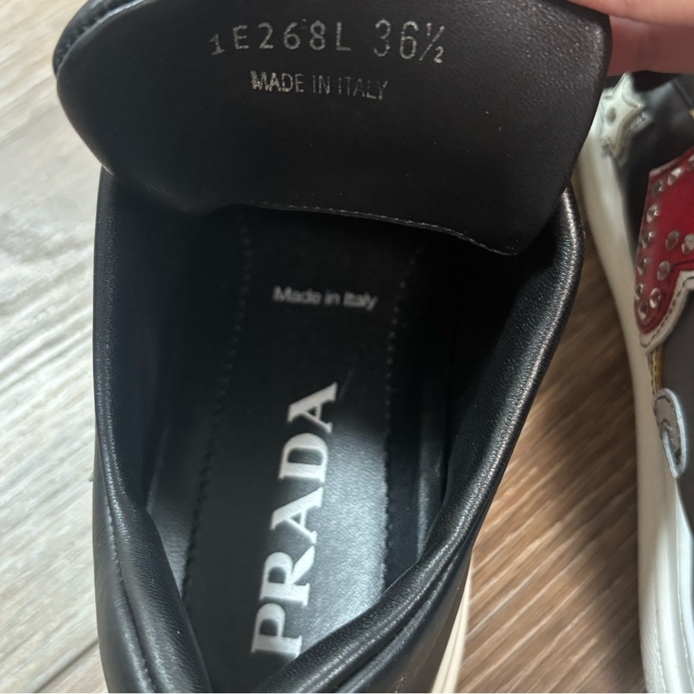 Prada Limited Edition Lather Patchwork Embellishe… - image 3